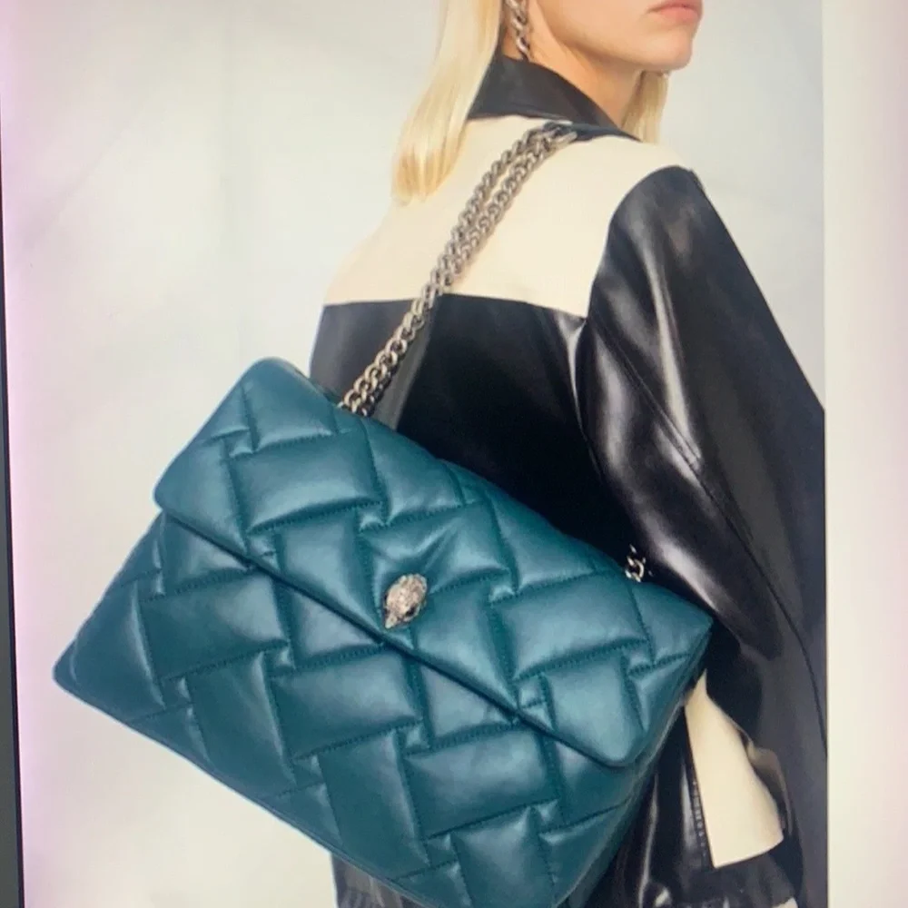 Kurt Geiger London Kensington XXL KENSINGTON  Soft Quilted Leather Shoulder Bag - Picture 3 of 11